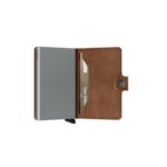 Secrid Mini Wallet Vintage- Cognac/Silver – Personalised Gifts for Her - Crep Direct UK