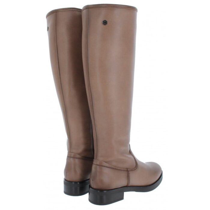 Porronet 4612 Knee High Boots – Taupe Leather – Womens Boots - Crep Direct UK