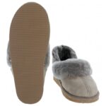 Shepherd of Sweden Sheperd of Sweden Karin Ankle HIgh Sheepskin Slippers – Stone – Womens Slippers - Crep Direct UK
