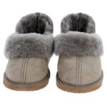 Shepherd of Sweden Sheperd of Sweden Karin Ankle HIgh Sheepskin Slippers – Stone – Womens Slippers - Crep Direct UK