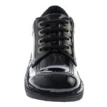 Kickers Kick Lo Youth School Shoes – Black Patent – Girls School Shoes - Crep Direct UK