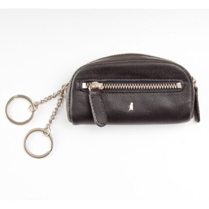 Gianni Conti 507387 Coin Purse /Key Holder – Black Leather – Mens Wallets, Bags and Accessories - Crep Direct UK