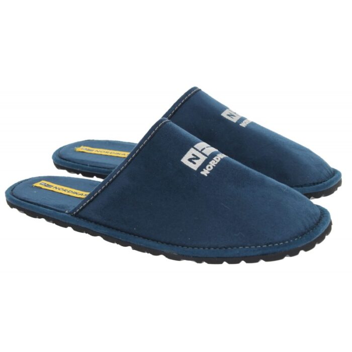 Nordikas 538-NB Viaje Cab Travel Slippers – Azul – Mens Slippers - Crep Direct UK