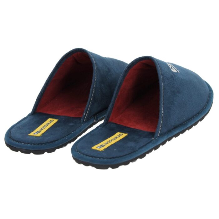 Nordikas 538-NB Viaje Cab Travel Slippers – Azul – Mens Slippers - Crep Direct UK