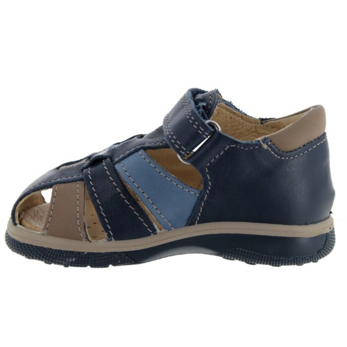 Primigi 5859111 Closed Toe Sandals – Blue Leather – Boys Sandals - Crep Direct UK
