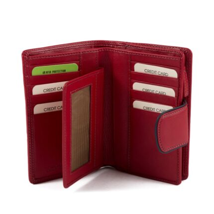 Gianni Conti 588305 Purse – Rosso-Jeans Leather – Personalised Gifts for Her - Crep Direct UK