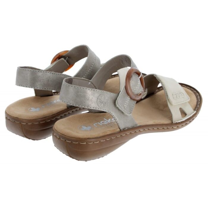 Rieker Regina 608Z3-60 Sandals – Beige – Womens Sandals, Sliders & Toe Posts - Crep Direct UK