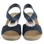 Rieker 624h6 Wedge Sandals – Pazifik Blue – Womens Sandals, Sliders & Toe Posts - Crep Direct UK