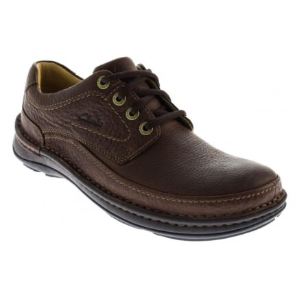 Clarks Nature Three Shoes – Mahogany Leather – Mens Shoes - Crep Direct UK
