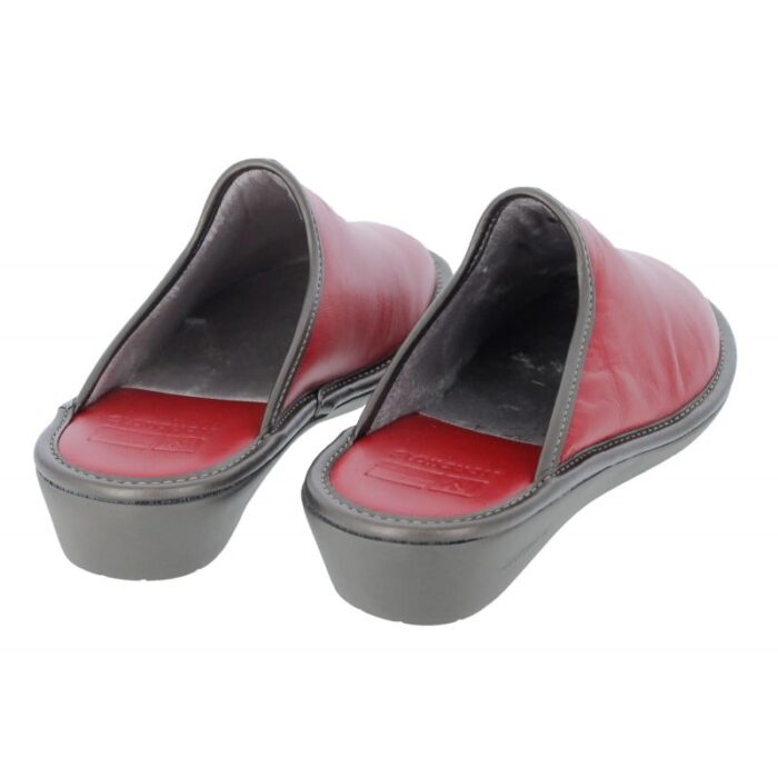 Nordikas Naomi 7399-O/8 Mule Slippers – Rojo Leather – Womens Slippers - Crep Direct UK