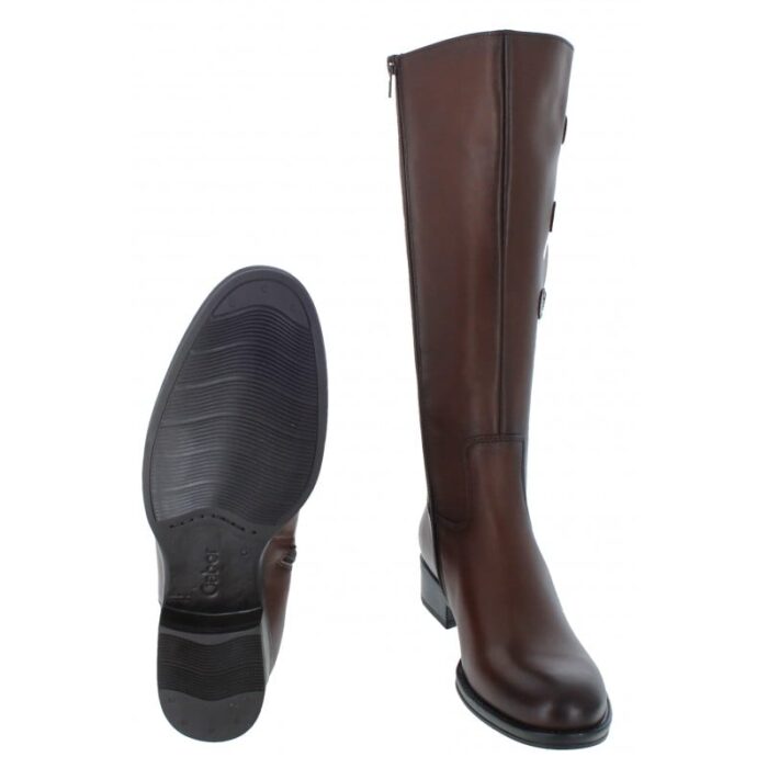 Gabor Adieu 91.606 Knee High Boots – Sattel Leather – Womens Boots - Crep Direct UK