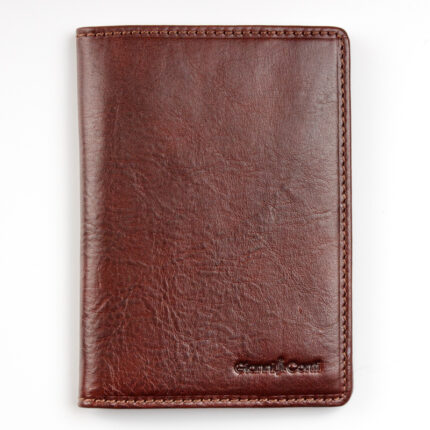 Gianni Conti 9407455 Passport Holder - Marron Leather - Personalised Gifts for Her