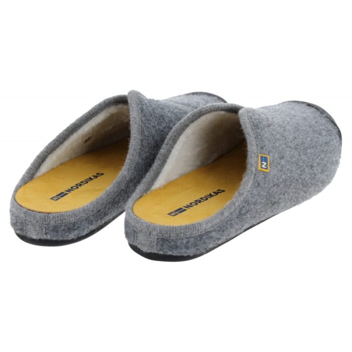 Nordikas Artik 9925 Mule Slippers – Gris Textile – Mens Slippers - Crep Direct UK