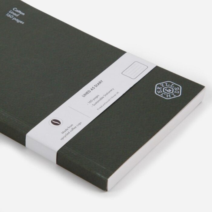 Jekyll & Hide Jekyll & Hide Upcycled A5 Diary – Green (Olive) – Mens Wallets, Bags and Accessories - Crep Direct UK
