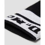 Dr. Martens Athletic Logo Socks – Black/White Textile – Mens Clothing - Crep Direct UK