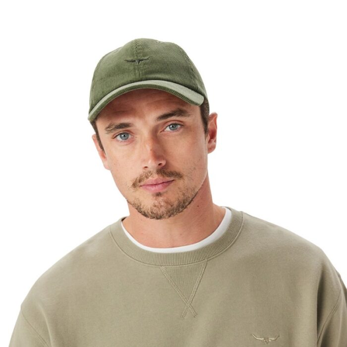 R. M. Williams Mini Longhorn Cord Cap – Moss Cotton – Mens Hats & Caps - Crep Direct UK