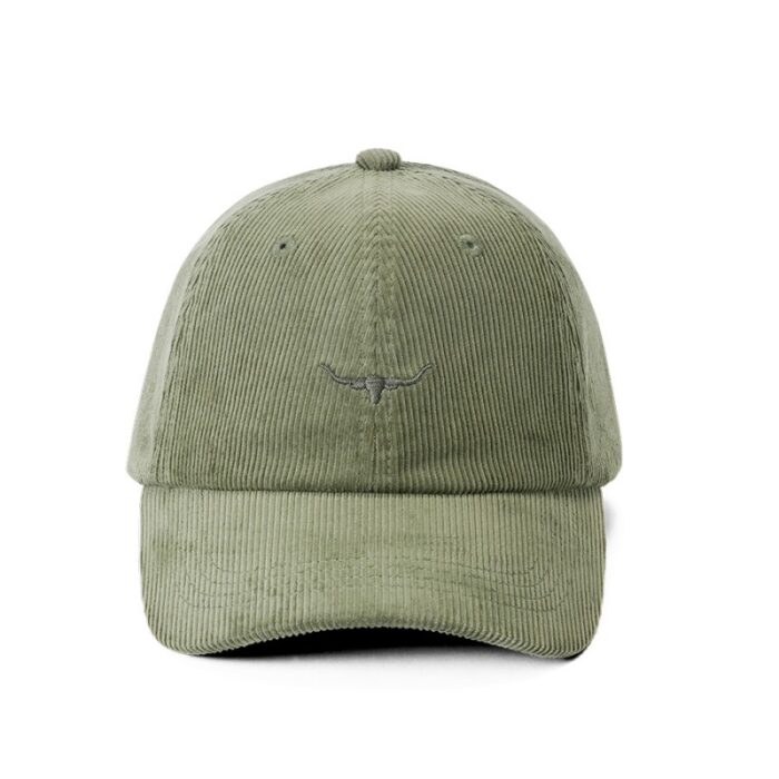 R. M. Williams Mini Longhorn Cord Cap – Moss Cotton – Mens Hats & Caps - Crep Direct UK