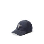 R. M. Williams Script Longhorn Cord Cap – Slate Cotton Corduroy – Mens Clothing - Crep Direct UK