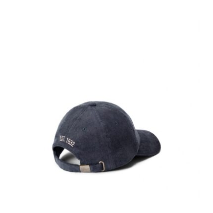 R. M. Williams Script Longhorn Cord Cap – Slate Cotton Corduroy – Mens Hats & Caps - Crep Direct UK