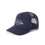 R. M. Williams Stencil Trucker Cap – Navy Cotton – Mens Hats & Caps - Crep Direct UK