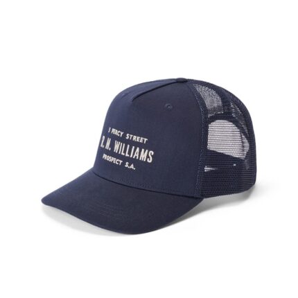 R. M. Williams Stencil Trucker Cap – Navy Cotton – Mens Clothing - Crep Direct UK