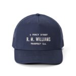 R. M. Williams Stencil Trucker Cap – Navy Cotton – Mens Hats & Caps - Crep Direct UK