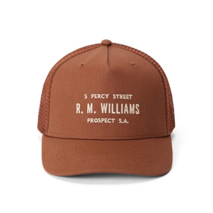 R. M. Williams Stencil Trucker Cap – Tortoise Cotton – Mens Hats & Caps - Crep Direct UK R. M. Williams Stencil Trucker Cap – Tortoise Cotton – Mens Hats & Caps - Crep Direct UK