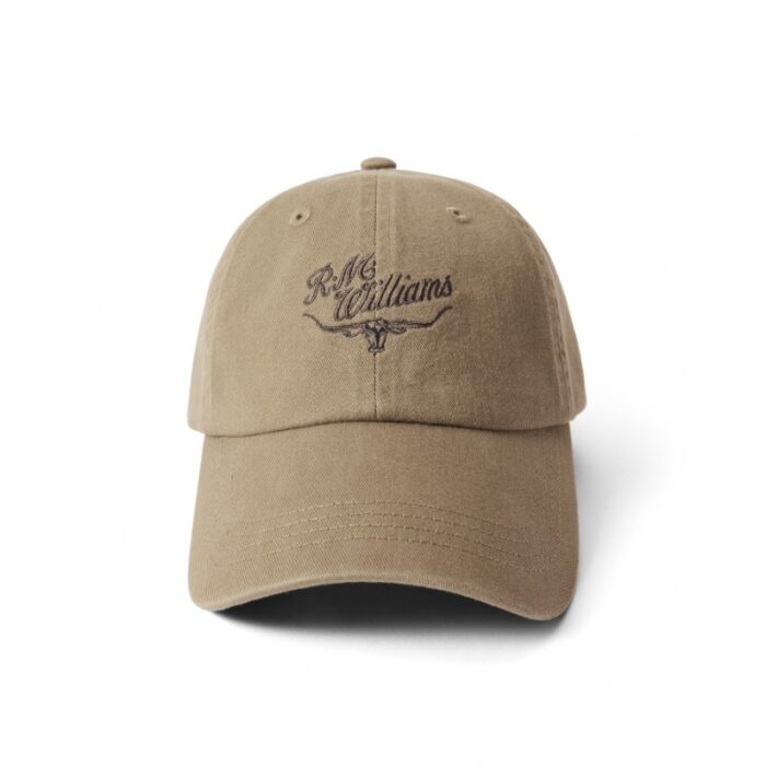R. M. Williams Script Longhorn Cap – Dark Olive – Mens Clothing - Crep Direct UK