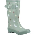 Cotswold Farmyard Junior Wellingtons – Green Alpaca – Girls Wellies - Crep Direct UK Cotswold Farmyard Junior Wellingtons – Green Alpaca – Girls Wellies - Crep Direct UK