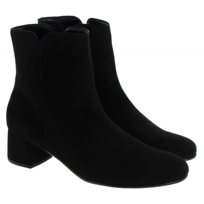 Gabor Abbey 55.680 Ankle Boots – Black Suede – Womens Boots - Crep Direct UK
