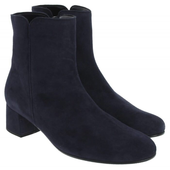 Gabor Abbey 55.680 Ankle Boots – Blue Suede – Womens Boots - Crep Direct UK