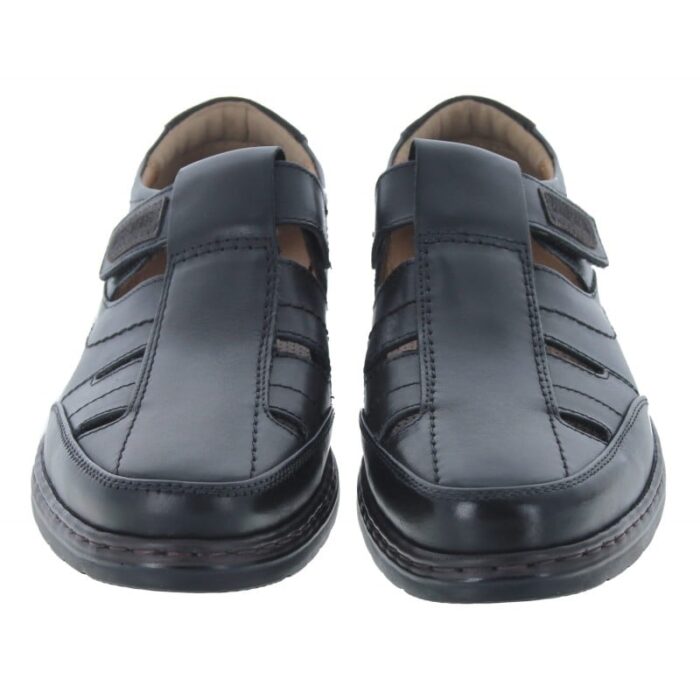 Josef Seibel Alastair 08 Summer Shoes – Black Leather – Mens Shoes - Crep Direct UK