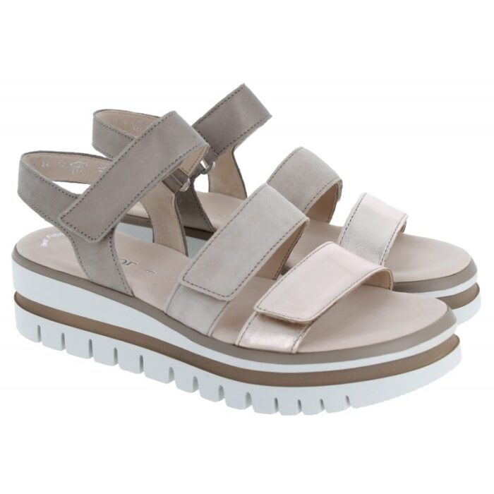Gabor Alfa 44.620 Sandals – Taupe Patent – Womens Sandals, Sliders & Toe Posts - Crep Direct UK