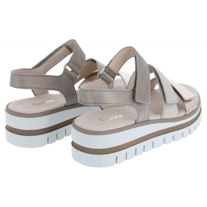 Gabor Alfa 44.620 Sandals – Taupe Patent – Womens Sandals, Sliders & Toe Posts - Crep Direct UK