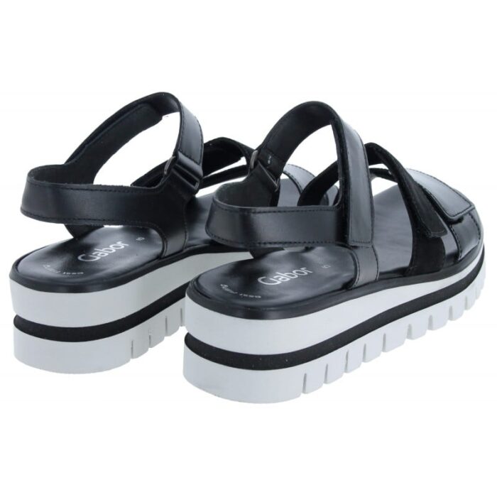 Gabor Alfa 44.620 Sandals – Black Patent – Womens Sandals, Sliders & Toe Posts - Crep Direct UK