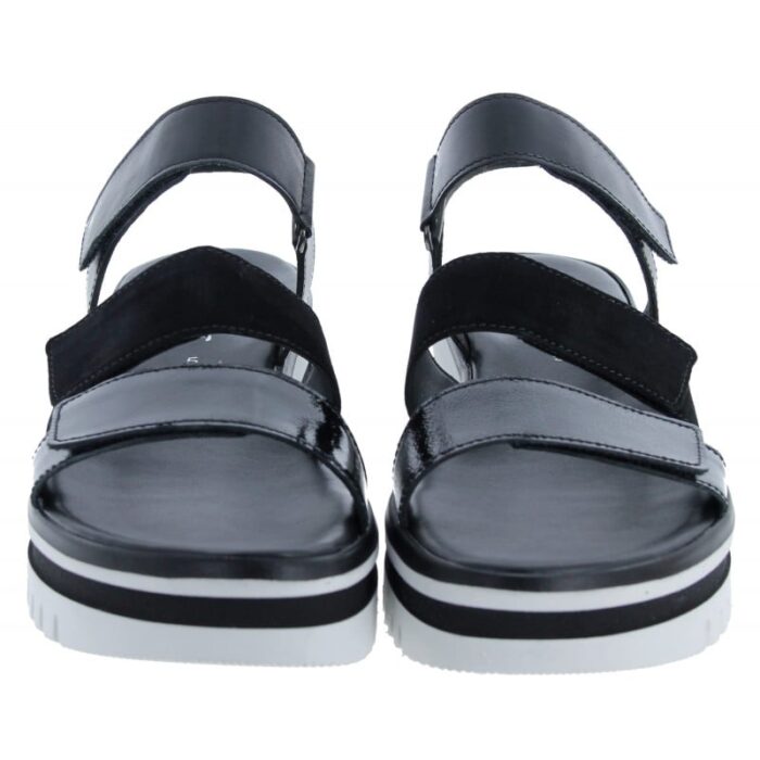 Gabor Alfa 44.620 Sandals – Black Patent – Womens Sandals, Sliders & Toe Posts - Crep Direct UK