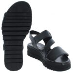 Gabor Amarillo 64.627 Sandals – Black Leather – Womens Sandals, Sliders & Toe Posts - Crep Direct UK