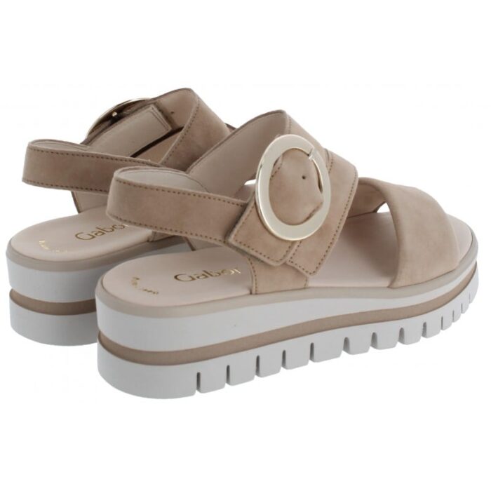 Gabor Amarillo 64.627 Sandals – Caramel Suede – Womens Sandals, Sliders & Toe Posts - Crep Direct UK
