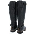 Panama Jack Amberes Igloo Trav Knee High Boots – Black Leather – Womens Boots - Crep Direct UK