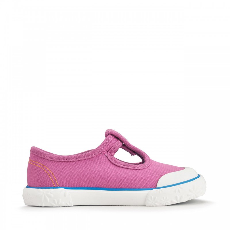 Start-Rite Anchor Canvas Shoes – Pink Canvas – Girls Shoes - Crep Direct UK