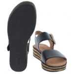 Gabor Andre 64.550 Sandals – Black Leather – Womens Sandals, Sliders & Toe Posts - Crep Direct UK