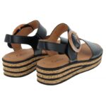 Gabor Andre 64.550 Sandals – Black Leather – Womens Sandals, Sliders & Toe Posts - Crep Direct UK