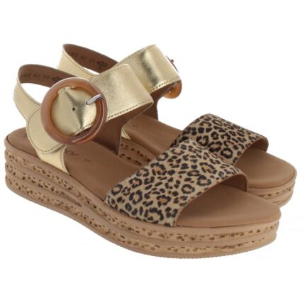 Gabor Andre 64.550 Sandals - Natur Suede - Womens Sandals, Sliders & Toe Posts