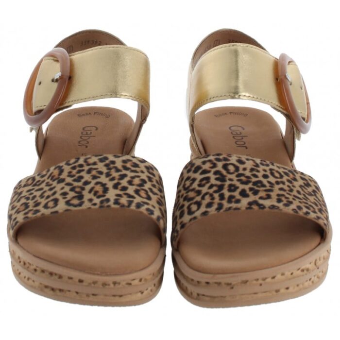Gabor Andre 64.550 Sandals – Natur Suede – Womens Sandals, Sliders & Toe Posts - Crep Direct UK