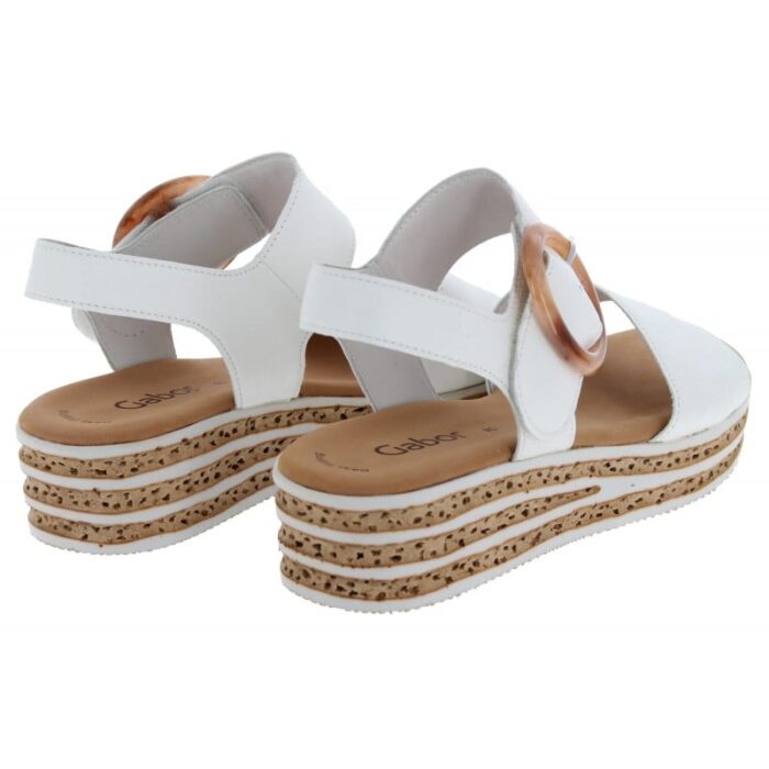Gabor Andre 64.550 Sandals – Latte Leather – Womens Sandals, Sliders & Toe Posts - Crep Direct UK