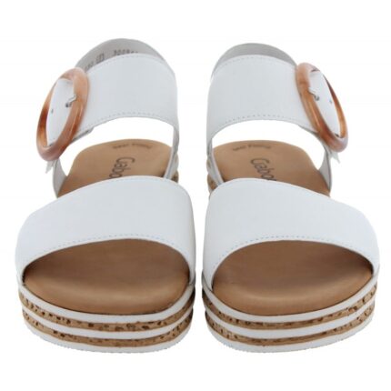 Gabor Andre 64.550 Sandals – Latte Leather – Womens Sandals, Sliders & Toe Posts - Crep Direct UK