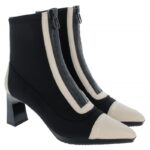 Hispanitas Ankara CHI243714 Ankle Boots – Milk/Black Leather – Womens Boots - Crep Direct UK