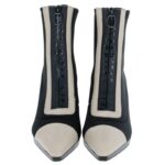 Hispanitas Ankara CHI243714 Ankle Boots – Milk/Black Leather – Womens Boots - Crep Direct UK
