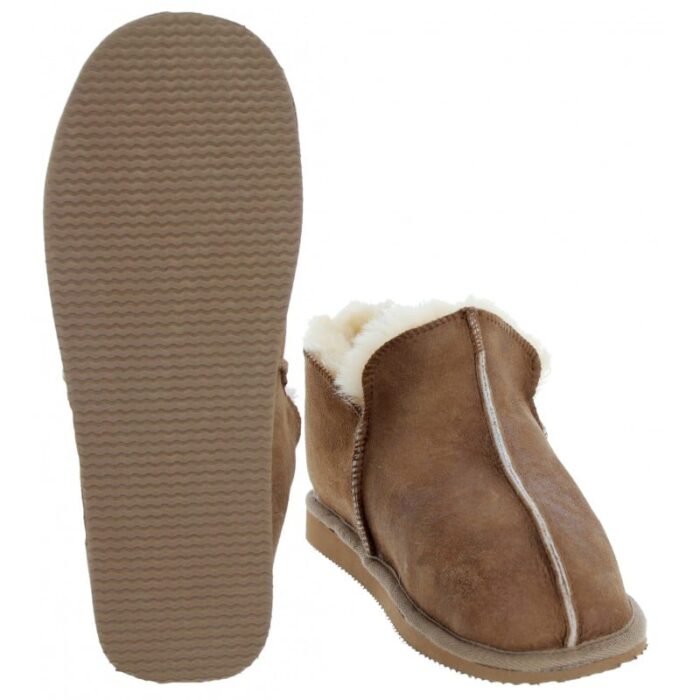 Shepherd of Sweden Annie Ladies Sheepskin Slippers – Antique/Cognac – Womens Slippers - Crep Direct UK