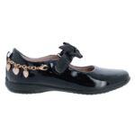 Lelli Kelly Annie LKSA8428 Love Heart School Shoes – Black Patent – Girls School Shoes - Crep Direct UK